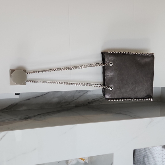 Grey metallic shoulder bag - Picture 4 of 6